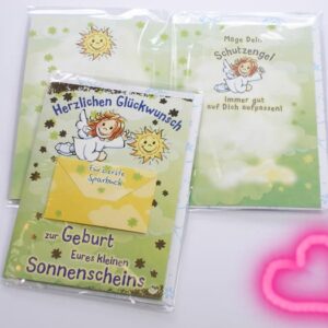 Schutzengel Karte Geburt Brief
