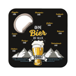 Flaschenöffner/Untersetzer Bier