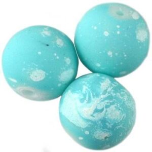 BP - Glasperle gummiert türkis