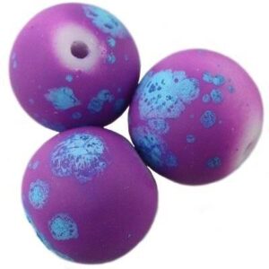 BP - Glasperle gummiert lila