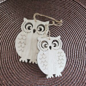 WVH - Eulenpaar Holz