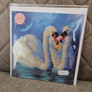 WVH - Karte Painting Schwan Strass