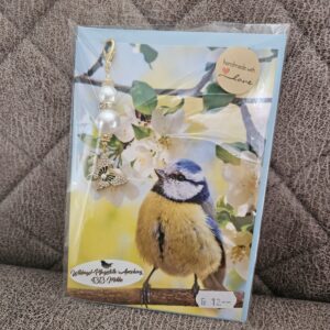 WVH - Karte Blaumeide mit Strass