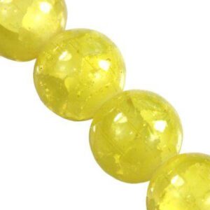 BP - Glasperle gelb crackle