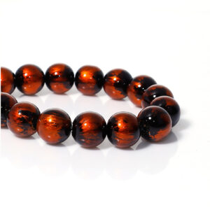 BP - Glasperle orange marmor