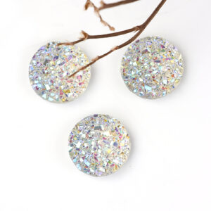 BD - Cabochon rund weiss