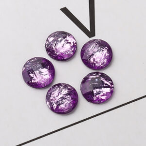 BD - Cabochon rund lila