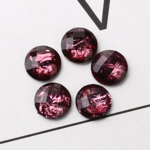 BD - Cabochon rund braunrot