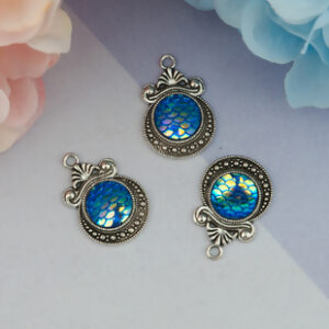 BA - Anhänger Schuppe türkis