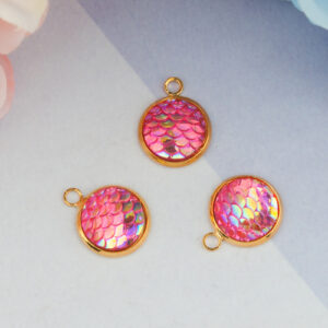 BA - Anhänger Schuppe fuchsie