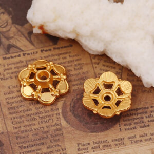 BP - Perlkappe zinn gold