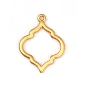 BA - Anhänger Raute gold