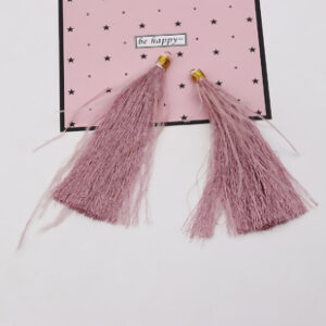 BA - Anhänger Quaste Federn altrosa