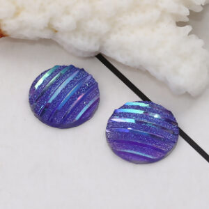 BD - Cabochon rund blau