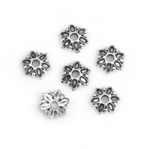 BP - Perlkappe Blume antik