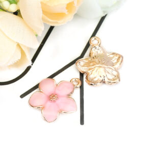 BA - Anhänger Blume rosa