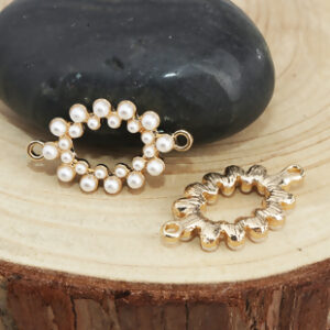 BV - Verbinder Oval Perle