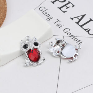 BA - Anhänger Eule rot