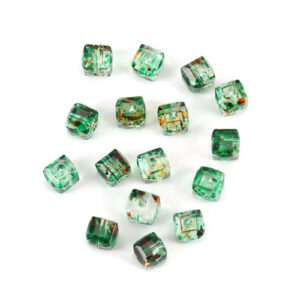 BP - Glasperle Würfel grün