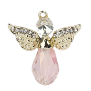 BA - Anhänger Engel Strass lachs