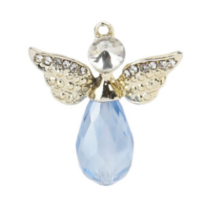 BA - Anhänger Engel Strass blau