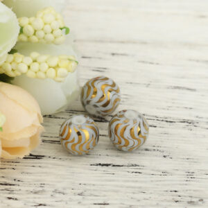 BP - Glasperle gold Welle