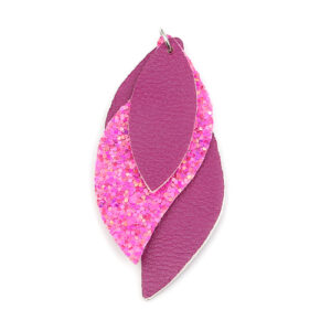 BA - PU Anhänger Tropfen pink