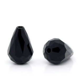 BP - Glasperle Tropfen schwarz