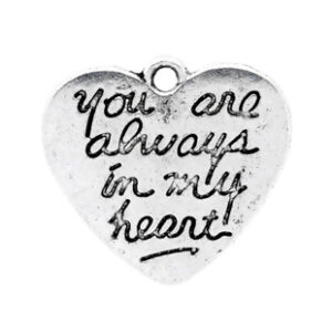 BA - Anhänger Herz Text