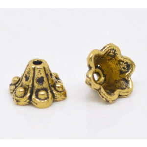 BP - Perlkappe antik-gold