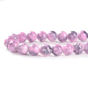 BP - Glasperle rosa marmor