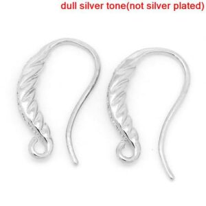 BZ - Ohrhaken silber gestreift