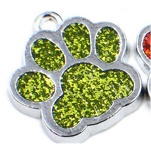 BA - Anhänger Pfote glitter grün