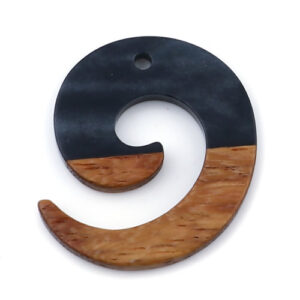 BA - Anhänger Strom Holz/Harz schwarz