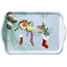 WVH - Tablett Wintervögel