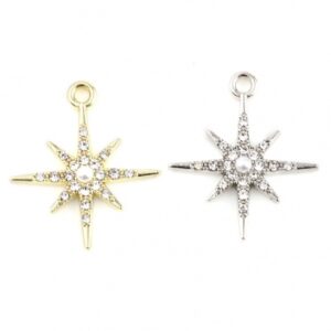 BA - Anhänger Stern Strass silber